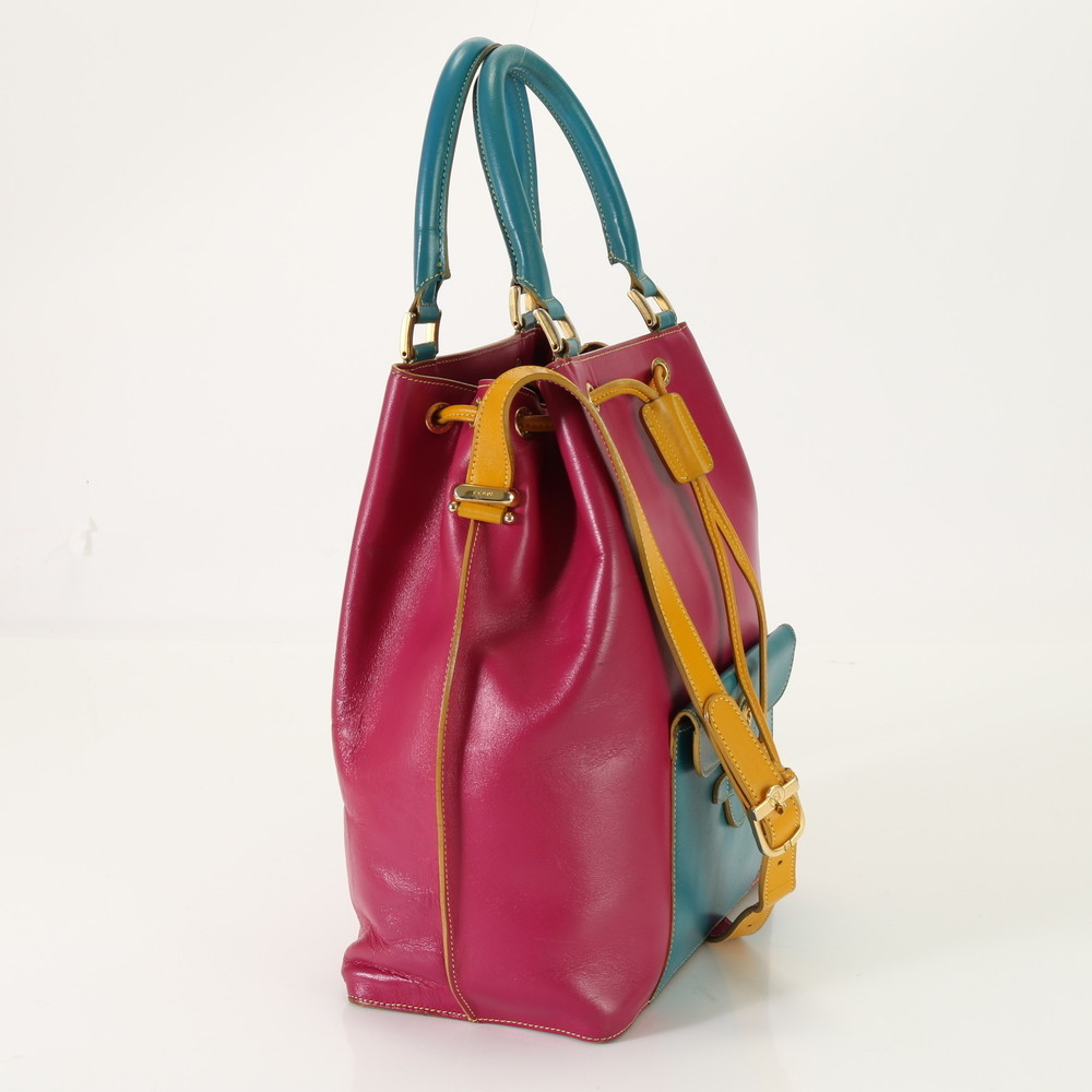 Fendi Leather Shoulder Bag Tote Pink AET - Picture 4 of 15